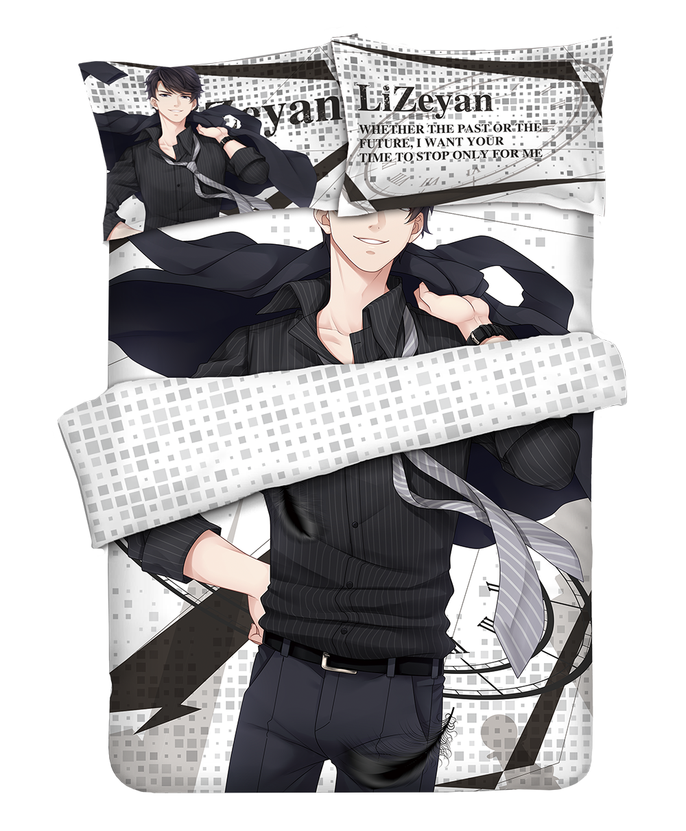 Li Zeyan Anime Bedding Sets,Bed Blanket & Duvet Cover,Bed Sheet with Pillow Covers